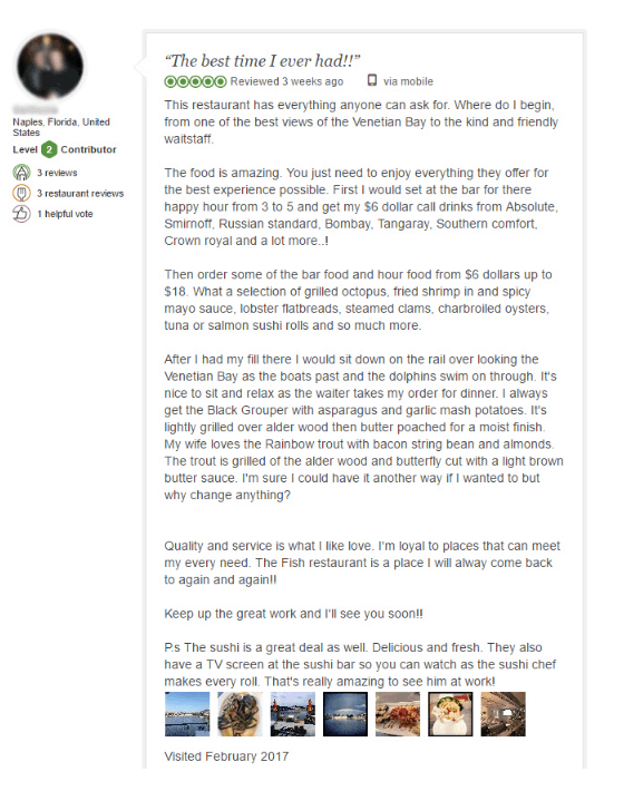 Review Management Best Practices 4 Review Example 4